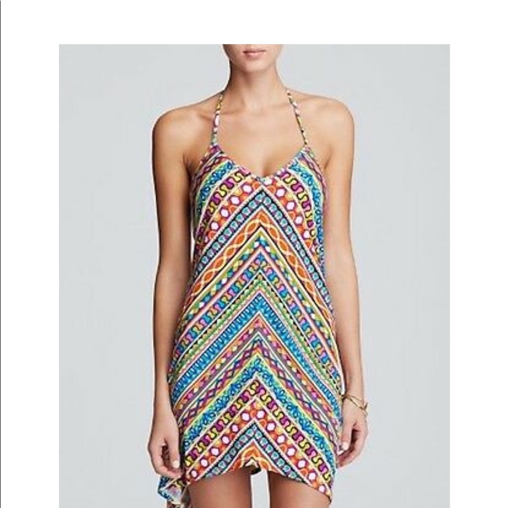 Trina Turk Peruvian Stripes Scarf Dress/ Cover Up